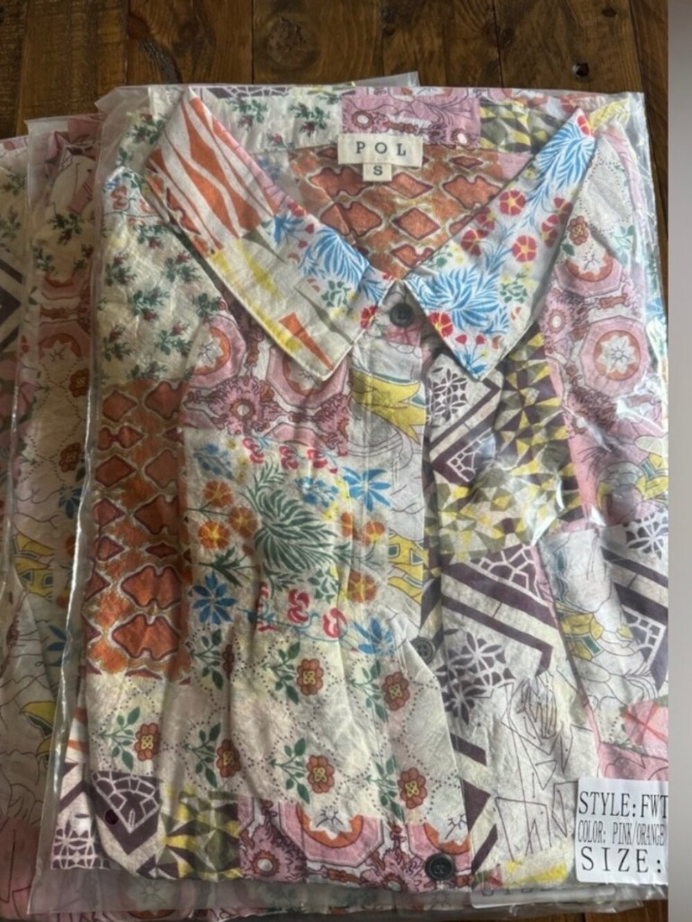 NWT POL Multi Patterned Button Down - Picture 12 of 15